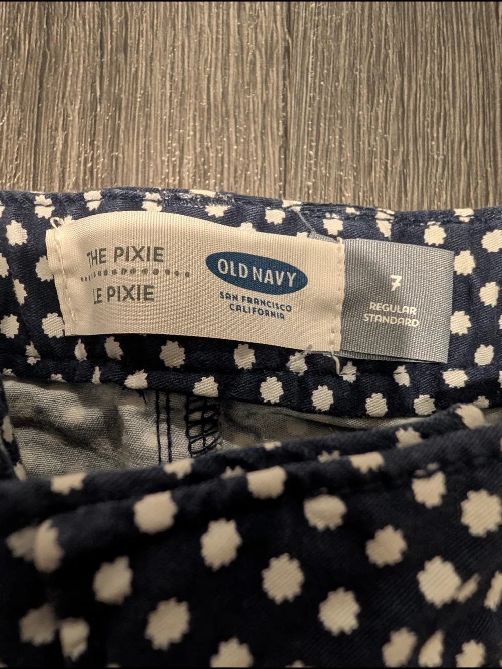 Old Navy Navy Blue Polka Dot Kids Leggings